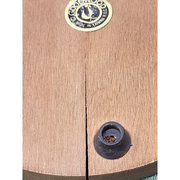 Vintage Goodwood Cheese Tray Glass Dome‎ Wood Base Holiday Decor Party - Picture 7 of 11